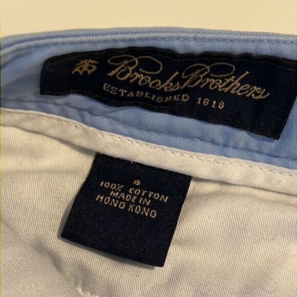 Brooks Brothers Light Blue 100% Cotton Front Back Pockets Women's Shorts Size 6 - Picture 10 of 13